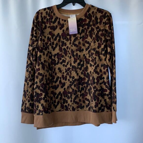 Stars Above Small animal print long sleeve top - Picture 1 of 7
